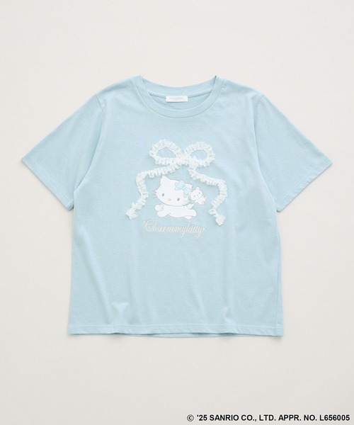 セール】チャーミーキティ/レースリボンプリントTシャツ（T
