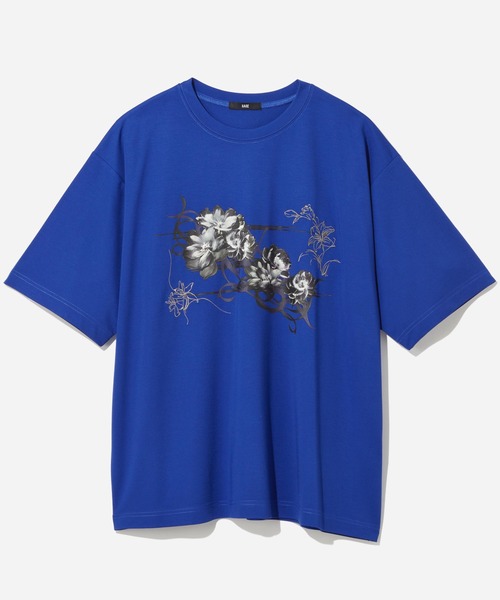 HARE(ハレ)の「【接触冷感】フロントグラフィックプリントカット(HARE)(Tシャツ/カットソー・メンズ・オフホワイト/ブラック/ブルー系その他/ブルー系その他2・FREE)」の1枚目の写真