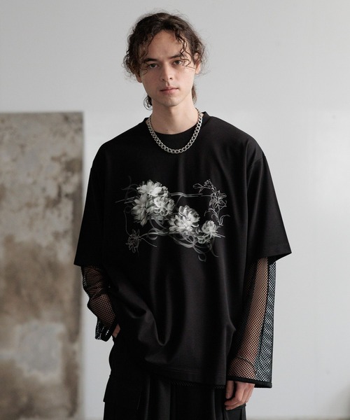 HARE(ハレ)の「【接触冷感】フロントグラフィックプリントカット(HARE)(Tシャツ/カットソー・メンズ・オフホワイト/ブラック/ブルー系その他/ブルー系その他2・FREE)」の6枚目の写真