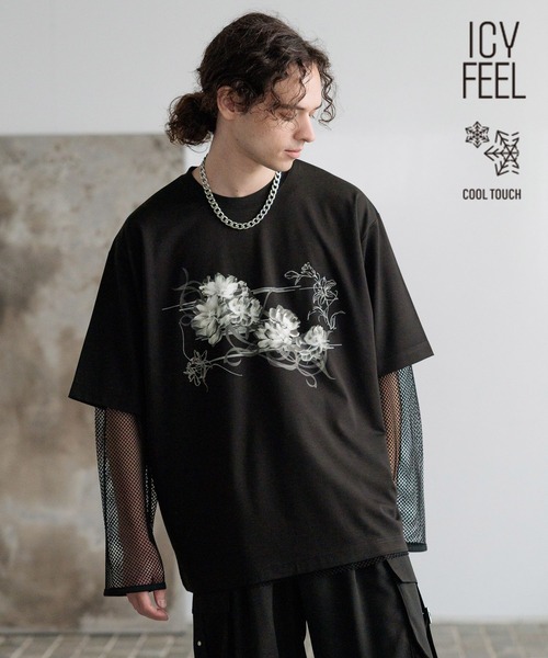 セール】【接触冷感】フロントグラフィックプリントカット(HARE)（T