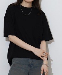 サッカー生地 無地 ワイド 半袖Tシャツ