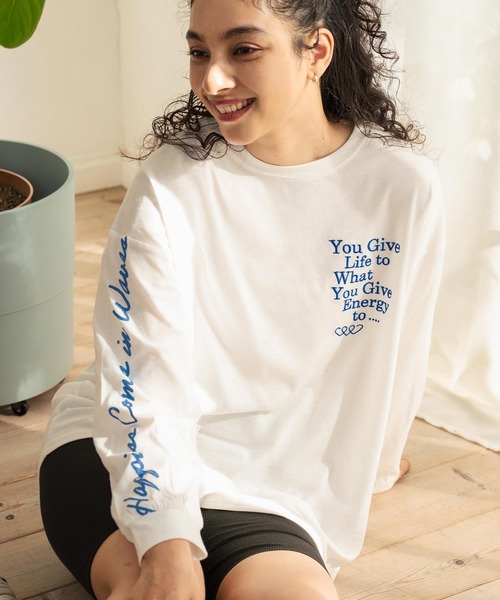 JHANKSON x Le Mélange】ロゴ ロンT / プリント 長袖Tシャツ