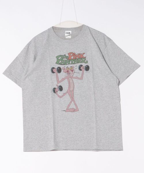 Rendez-Vous（ランデヴー）の「【 PINK PANTHER 】 キャラクターＴシャツ トレーニング　Ｌ（Tシャツ/カットソー・レディース・ライトピンク/グレー/ホワイト・LARGE）」の3枚目の写真