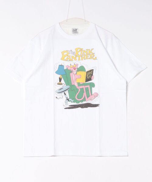 Rendez-Vous（ランデヴー）の「【 PINK PANTHER 】 キャラクターＴシャツ トレーニング　Ｌ（Tシャツ/カットソー・レディース・ライトピンク/グレー/ホワイト・LARGE）」の2枚目の写真