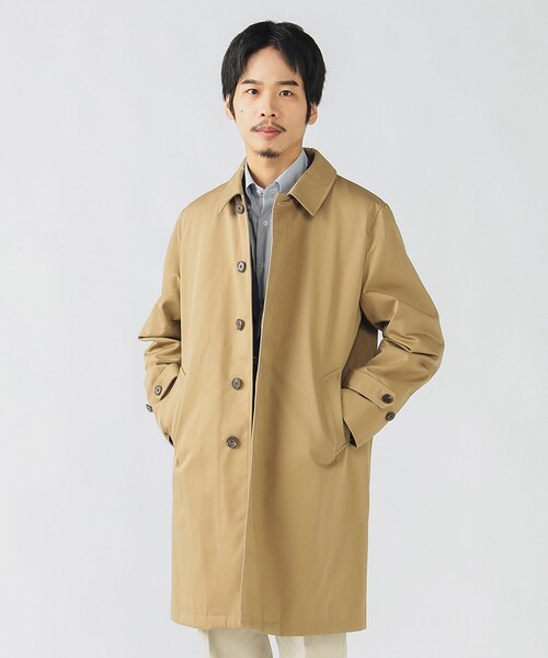 セール】撥水 ギャバジン ステンカラーコート（ステンカラーコート