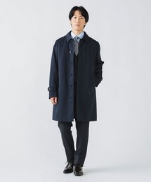 【新品】ステンカラーコート ネイビー GALERIE VIE ¥69300 ネイビー」に該当するステンカラーコートファッション通販