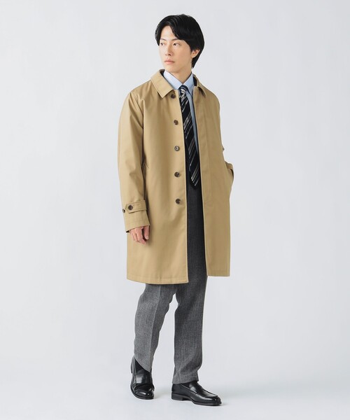 セール】撥水 ギャバジン ステンカラーコート（ステンカラーコート