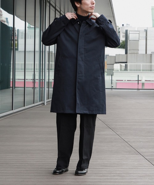 セール】撥水 ギャバジン ステンカラーコート（ステンカラーコート