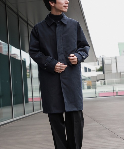 セール】撥水 ギャバジン ステンカラーコート（ステンカラーコート