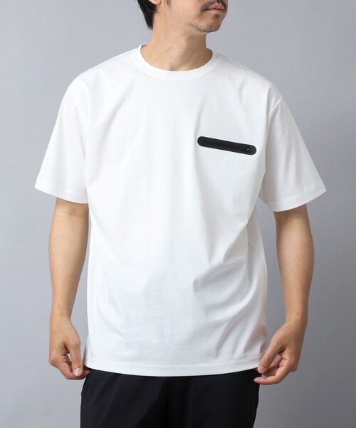 NOLLEY’S（ノーリーズ）の「【ACTIVE SECT】《限定展開》シーリングポケットTシャツ 25SS（Tシャツ/カットソー・メンズ・グレイッシュブルー/ブラック/グレイッシュベージュ/ホワイト・S/M/L/XL）」の5枚目の写真
