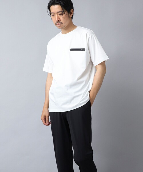 NOLLEY’S（ノーリーズ）の「【ACTIVE SECT】《限定展開》シーリングポケットTシャツ 25SS（Tシャツ/カットソー・メンズ・グレイッシュブルー/ブラック/グレイッシュベージュ/ホワイト・S/M/L/XL）」の11枚目の写真