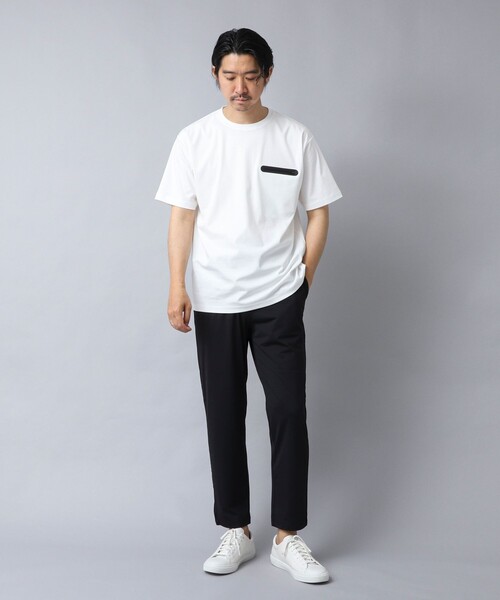 NOLLEY’S（ノーリーズ）の「【ACTIVE SECT】《限定展開》シーリングポケットTシャツ 25SS（Tシャツ/カットソー・メンズ・グレイッシュブルー/ブラック/グレイッシュベージュ/ホワイト・S/M/L/XL）」の12枚目の写真