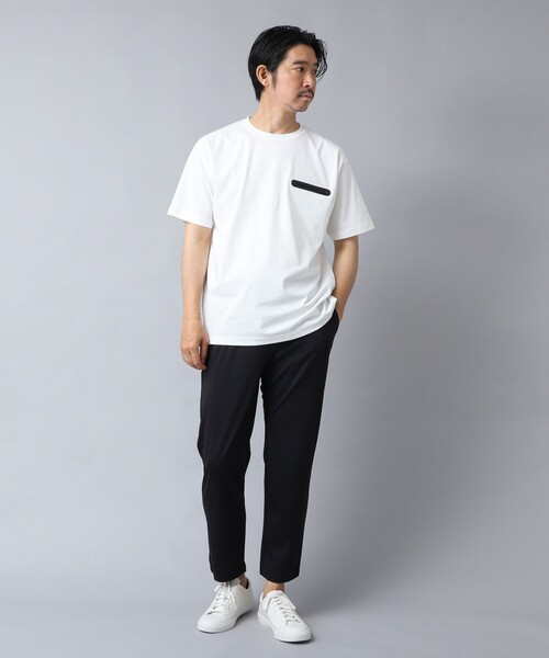 NOLLEY’S（ノーリーズ）の「【ACTIVE SECT】《限定展開》シーリングポケットTシャツ 25SS（Tシャツ/カットソー・メンズ・グレイッシュブルー/ブラック/グレイッシュベージュ/ホワイト・S/M/L/XL）」の13枚目の写真