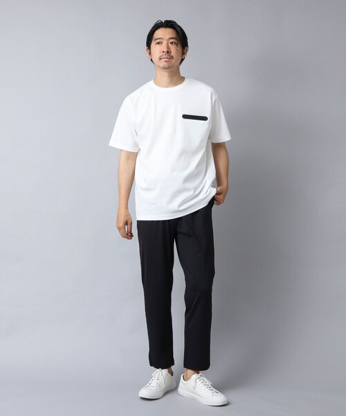 NOLLEY’S（ノーリーズ）の「【ACTIVE SECT】《限定展開》シーリングポケットTシャツ 25SS（Tシャツ/カットソー・メンズ・グレイッシュブルー/ブラック/グレイッシュベージュ/ホワイト・S/M/L/XL）」の14枚目の写真