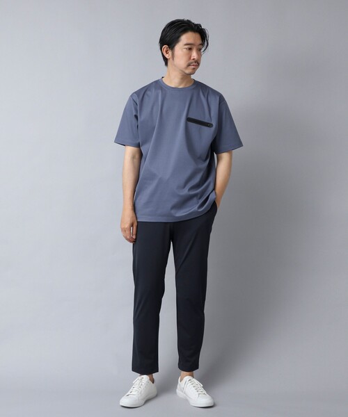 NOLLEY’S（ノーリーズ）の「【ACTIVE SECT】《限定展開》シーリングポケットTシャツ 25SS（Tシャツ/カットソー・メンズ・グレイッシュブルー/ブラック/グレイッシュベージュ/ホワイト・S/M/L/XL）」の16枚目の写真