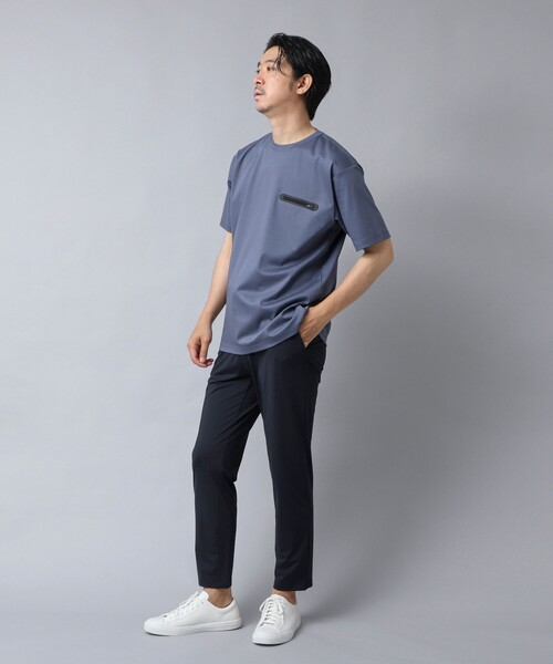 NOLLEY’S（ノーリーズ）の「【ACTIVE SECT】《限定展開》シーリングポケットTシャツ 25SS（Tシャツ/カットソー・メンズ・グレイッシュブルー/ブラック/グレイッシュベージュ/ホワイト・S/M/L/XL）」の17枚目の写真