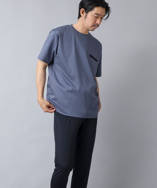 NOLLEY’S（ノーリーズ）の「【ACTIVE SECT】《限定展開》シーリングポケットTシャツ 25SS（Tシャツ/カットソー・メンズ・グレイッシュブルー/ブラック/グレイッシュベージュ/ホワイト・S/M/L/XL）」の20枚目の写真