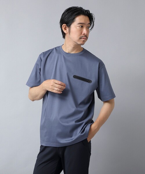 NOLLEY’S（ノーリーズ）の「【ACTIVE SECT】《限定展開》シーリングポケットTシャツ 25SS（Tシャツ/カットソー・メンズ・グレイッシュブルー/ブラック/グレイッシュベージュ/ホワイト・S/M/L/XL）」の22枚目の写真