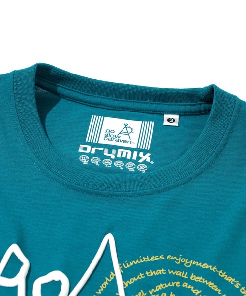 go slow caravan（ゴースローキャラバン）の「Drymix 山LOGO TEE（Tシャツ/カットソー・メンズ・マスタード/ブルーグリーン・MEDIUM/LARGE/X-LARGE）」の3枚目の写真