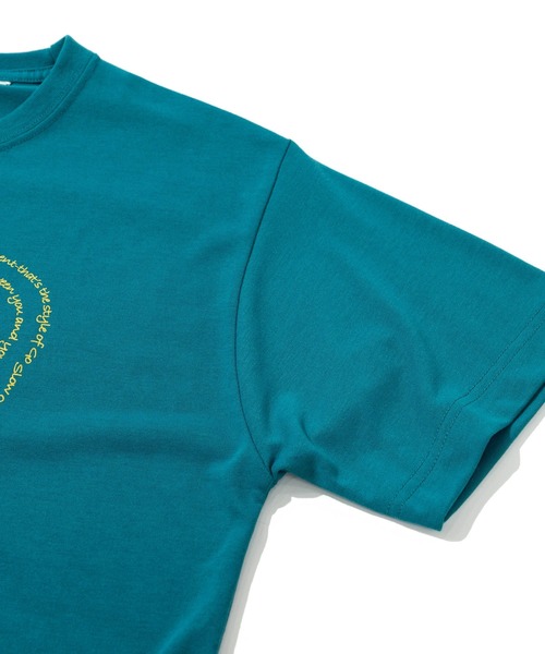 go slow caravan（ゴースローキャラバン）の「Drymix 山LOGO TEE（Tシャツ/カットソー・メンズ・マスタード/ブルーグリーン・MEDIUM/LARGE/X-LARGE）」の5枚目の写真