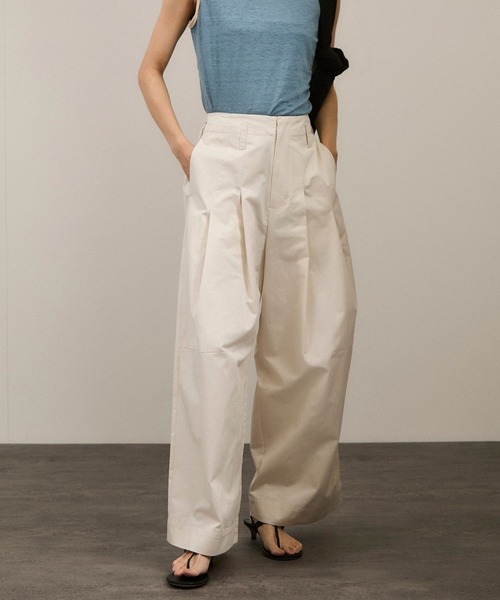 こっとんさま 専用 WEB限定】コットンツイルワイドフォルムパンツ/カーブパンツ