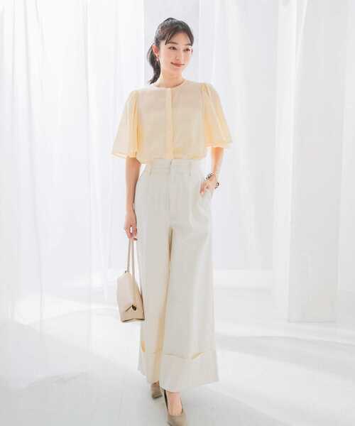 【URBAN　RESEARCH　ROSSO】ギャザースリーブブラウス URBAN RESEARCH ROSSO WOMEN（アーバンリサーチ ロッソ）の