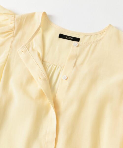 URBAN RESEARCH ROSSO WOMEN（アーバンリサーチ　ロッソ）の「ウォッシャブルギャザースリーブブラウス（シャツ/ブラウス・レディース・オフホワイト/ブラック/イエロー・FREE）」の22枚目の写真