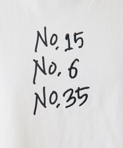 ear PAPILLONNER（イアパピヨネ）の「《綿100％》ラッキーナンバーTシャツ【SUM1 STYLE(スミスタイル)】（Tシャツ/カットソー・レディース・ホワイト/チャコールグレー・FREE）」の15枚目の写真