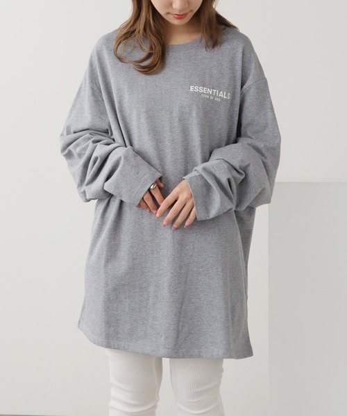 FOG ESSENTIALS（エフオージーエッセンシャルズ）の「FOG ESSENTIALS/エッセンシャルズ 1POINT LOGO LS TEE ロングスリーブT（Tシャツ/カットソー・メンズ・ミント/ヘザーグレー・XL/L/M/S/XS）」の17枚目の写真