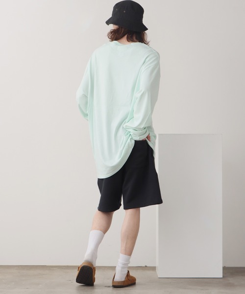 FOG ESSENTIALS（エフオージーエッセンシャルズ）の「FOG ESSENTIALS/エッセンシャルズ 1POINT LOGO LS TEE ロングスリーブT（Tシャツ/カットソー・メンズ・ミント/ヘザーグレー・XL/L/M/S/XS）」の9枚目の写真