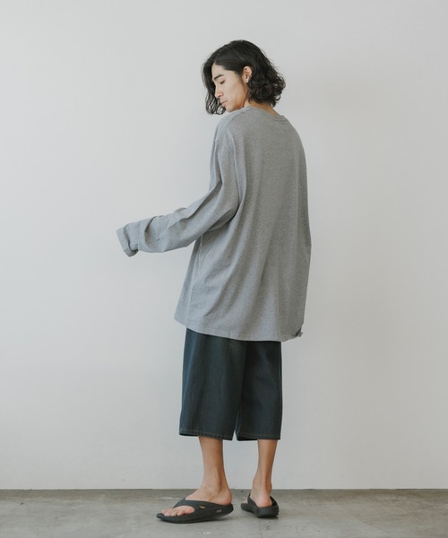 FOG ESSENTIALS（エフオージーエッセンシャルズ）の「FOG ESSENTIALS/エッセンシャルズ 1POINT LOGO LS TEE ロングスリーブT（Tシャツ/カットソー・メンズ・ミント/ヘザーグレー・XL/L/M/S/XS）」の20枚目の写真