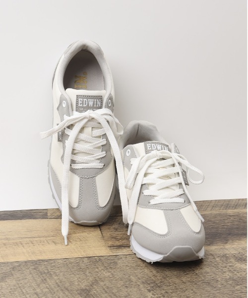 EDWIN(エドウィン)の「EDWIN 軽量スニーカー(スニーカー・レディース・ブラック/グレー・23cm/23.5cm/24cm/24.5cm)」の3枚目の写真