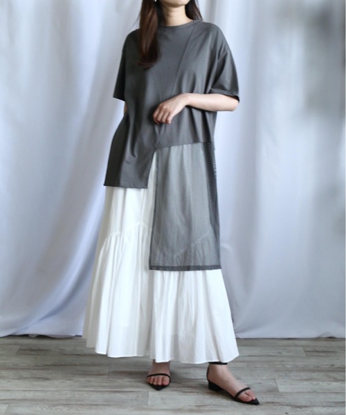 mikageshin メッシュワンピース Frill Layered Cami Dress – MIKAGE SHIN