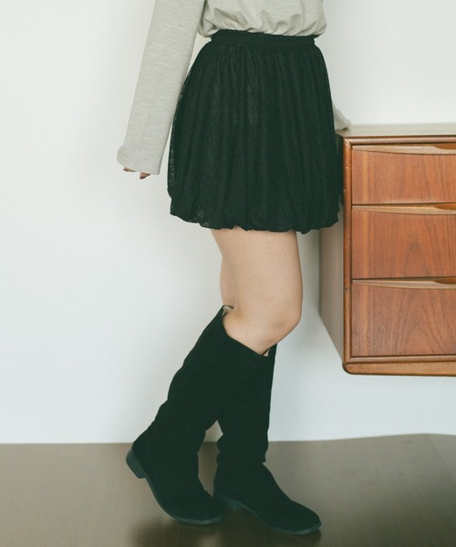 VANNIE U(ヴァニーユー)の「レースバルーンミニスカート(スカート・レディース・アイボリー/ブラック・FREE)」の18枚目の写真