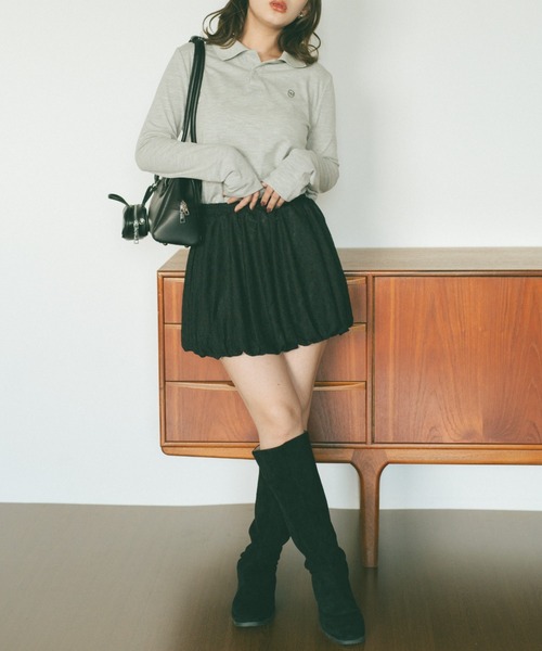 VANNIE U(ヴァニーユー)の「レースバルーンミニスカート(スカート・レディース・アイボリー/ブラック・FREE)」の20枚目の写真