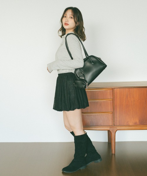 VANNIE U(ヴァニーユー)の「レースバルーンミニスカート(スカート・レディース・アイボリー/ブラック・FREE)」の21枚目の写真