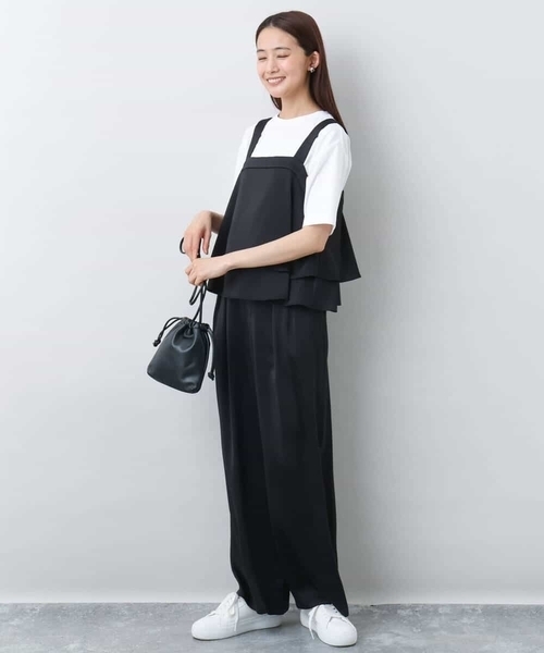 MK MICHEL KLEIN（エムケーミッシェルクラン）の「2タックワイドパンツ/洗える（その他パンツ・レディース・グレー/ブラック・38）」の10枚目の写真