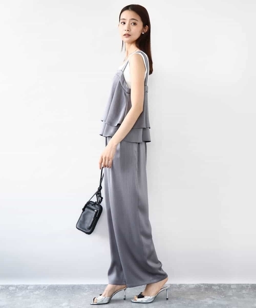 MK MICHEL KLEIN（エムケーミッシェルクラン）の「2タックワイドパンツ/洗える（その他パンツ・レディース・グレー/ブラック・38）」の21枚目の写真