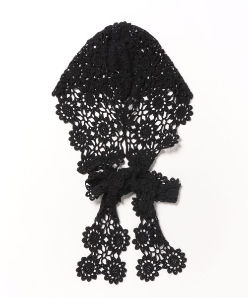 Port（ポート）の「【 Port / ポート 】 フラワー クロシェ フーディー バラクラバ #（ニットキャップ/ビーニー・レディース・ホワイト/ブラック・FREE）」の10枚目の写真