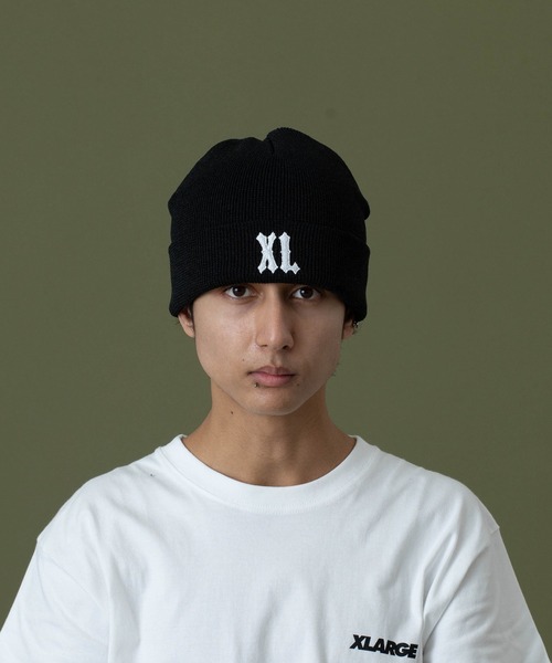 XLARGE（エクストララージ）の「XL LOGO CUFF COOL BEANIE（ニットキャップ/ビーニー・メンズ・ブラック/オレンジ/グレー・ONE SIZE）」の14枚目の写真