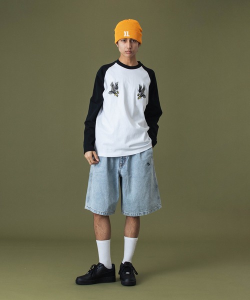 XLARGE（エクストララージ）の「XL LOGO CUFF COOL BEANIE（ニットキャップ/ビーニー・メンズ・ブラック/オレンジ/グレー・ONE SIZE）」の7枚目の写真