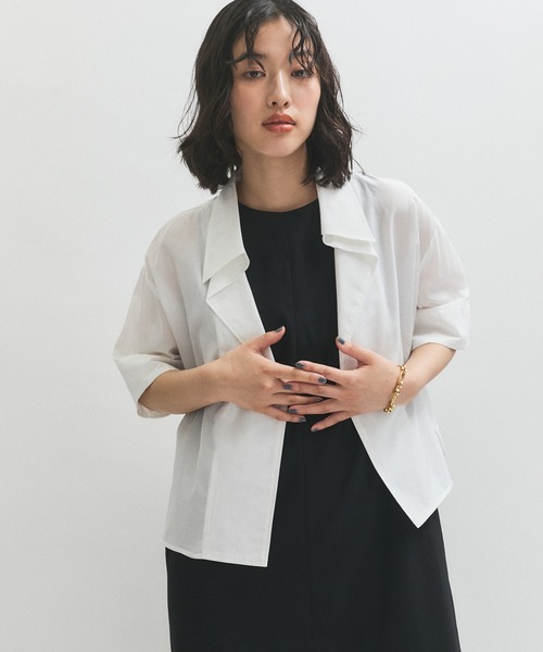 限定2000円値下げ！アダムエロペ ホワイト シャツ パフスリーブ 3way ADAM ET ROPÉ FEMME(アダム エ ロペ ファム) / 【サステナブル
