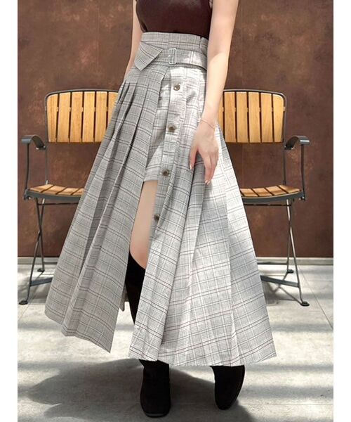 dazzlin(ダズリン)の「パンツレイヤードプリーツスカート(スカート・レディース・その他1/チャコールグレー・SMALL/MEDIUM)」の13枚目の写真