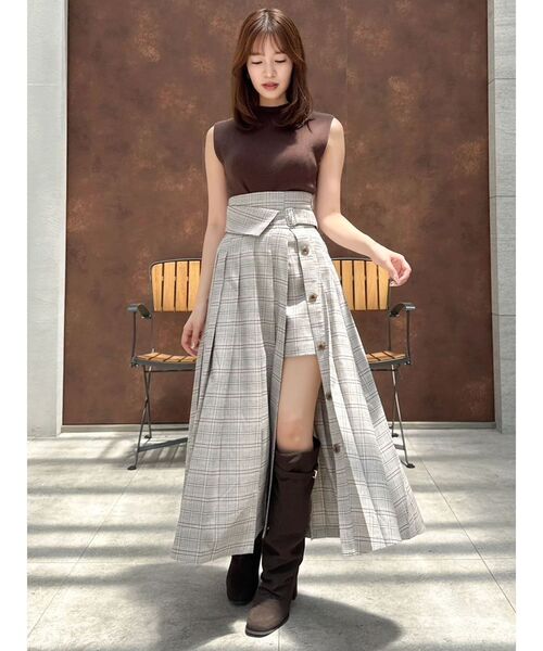 dazzlin(ダズリン)の「パンツレイヤードプリーツスカート(スカート・レディース・その他1/チャコールグレー・SMALL/MEDIUM)」の20枚目の写真