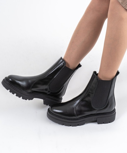 セール】【ENESS/エネス】サイドゴア チェルシー ブーツ レザー