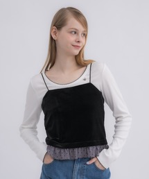 idem(Cf)cup in velours frill camisole / yJbvtzxAL~\[(L~\[)