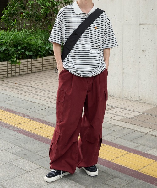 Perushu（ペルーシュ）の「クラシックワンポイント刺繍ポロシャツ（ポロシャツ・メンズ・ホワイト系その他/グリーン系その他/ネイビー/グレイッシュベージュ・MEDIUM/LARGE）」の6枚目の写真