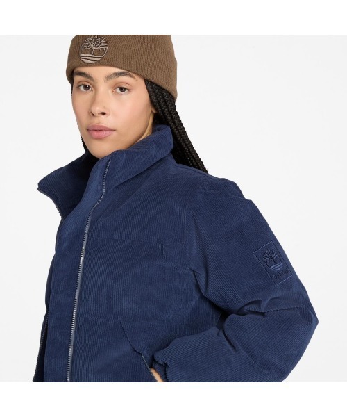 Timberland（ティンバーランド）の「ウォータープルーフ コーデュロイ パファー ジャケット レディース（ダウンジャケット/コート・レディース・ネイビー・LARGE/MEDIUM/X-LARGE）」の4枚目の写真
