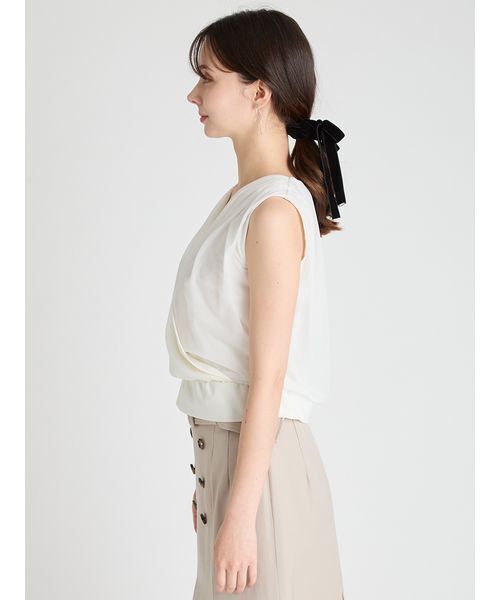 CELFORD（セルフォード）の「カシュクールシアートップス（Tシャツ/カットソー・レディース・ブラック/アイボリー/ピンク・36/38）」の7枚目の写真