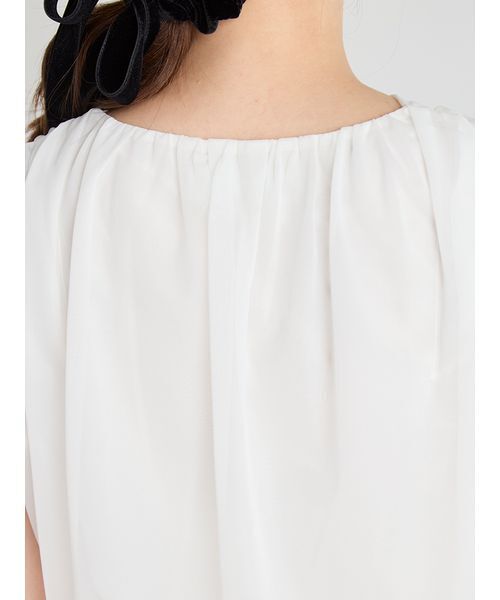 CELFORD（セルフォード）の「カシュクールシアートップス（Tシャツ/カットソー・レディース・ブラック/アイボリー/ピンク・36/38）」の9枚目の写真